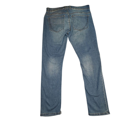 Men's paperdenim&cloth Blue Slim Straight Jeans Waist 32 #236 - Picture 4 of 6